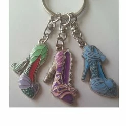 Budget ⭐ Disney Keychain - Three Princess 👟 Shoes Charms 🧨