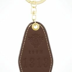 Discount ???? Disney Keychain - Hollywood Tower Hotel - Leather ✔️