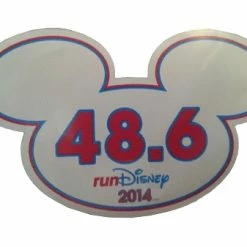 Top 10 💯 Disney Auto Magnet - 2014 RunDisney Mickey Mouse 48.6 - Small 🎁
