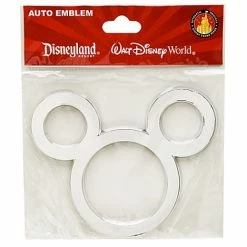 Coupon ???? Disney Auto Emblem - Mickey Mouse Icon - Silver ????