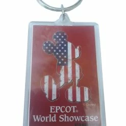 Wholesale 💯 Disney Keychain - Mickey Mouse U.S.A - Epcot World Showcase 👍