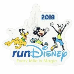 Promo 💯 Disney Auto Magnet - 2018 Run Disney - Mickey And Friends 🔥