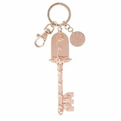 Wholesale 🛒 Disney Keychain - Beauty And The Beast Key - Rose Gold ⌛