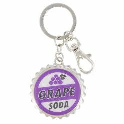 Best Sale 🔔 Disney Keychain - Grape Soda Bottle Cap - Metal 💯