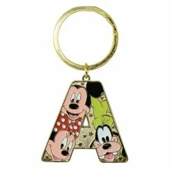 Promo ❤️ Disney Keychain - Initial Letter - Mickey And Friends 👍