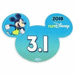 Cheap 👍 Disney Auto Magnet - 2018 Run Disney - Mickey Mouse - 3.1 💯