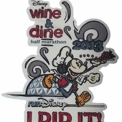 Cheap ✨ Disney Window Decal - Run Disney - Wine And Dine Half Marathon 2013 🧨