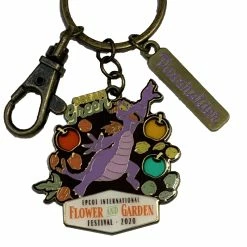 Hot Sale ???? Disney Keychain - 2020 Epcot Flower And Garden - Figment ⭐