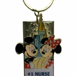 Wholesale 🔥 Disney Keychain - Mickey And Minnie With Castle - Personalized 👍