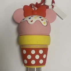 Outlet 🤩 Disney Hand Sanitizer Keychain - Minnie Mouse Ice Cream ⌛